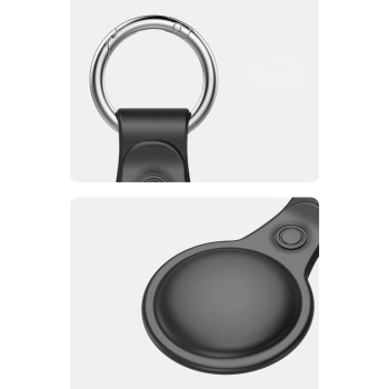 Dux Ducis zestaw 4x silikonowe etui brelok zawieszka case do lokalizatora Apple AirTag (4 kolory: czarny, zielony, różowy, niebieski)
