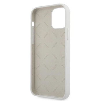 Etui Guess Script Vintage na iPhone 12 / iPhone 12 Pro - kremowe