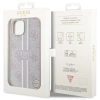 Etui Guess 4G Printed Stripes MagSafe na iPhone 14 - różowe
