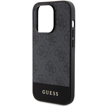 Etui Guess 4G Stripe Collection na iPhone 15 Pro - szare