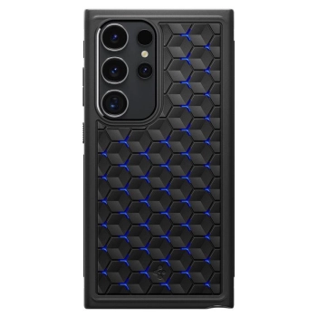 Etui Spigen Cryo Armor na Samsung Galaxy S24 Ultra - czarno-niebieskie