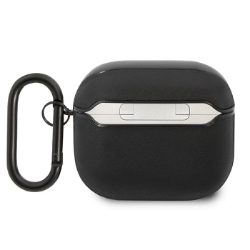 Etui AMG Leather Big Logo na AirPods 3 - czarne
