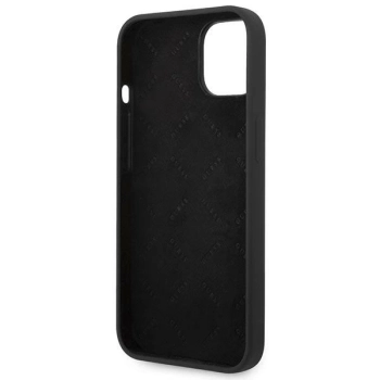 Etui Guess Silicone Vintage Gold Logo na iPhone 14 Plus - czarne