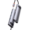 Baseus Metal Gleam 8w1 wielofunkcyjny HUB USB Typ C - USB Typ C Power Delivery 100 W / HDMI 4K 30 Hz / czytnik kart SD i microSD / 3x USB 3.2 Gen 1 /