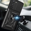 Hybrid Armor Camshield etui do Samsung Galaxy A34 5G pancerny pokrowiec z osłoną na aparat niebieskie