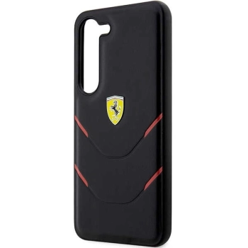 Etui Ferrari Hot Stamp Lines na Samsung Galaxy S23+ - czarne