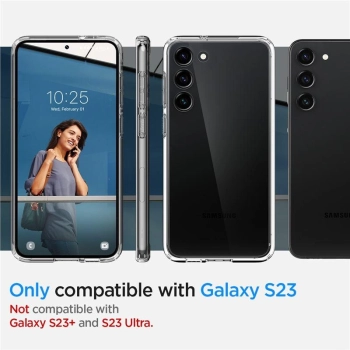 Etui Spigen Ultra Hybrid na Samsung Galaxy S23 - przezroczyste