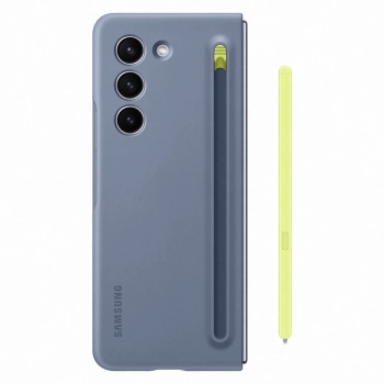Etui silikonowe do Samsung Galaxy Z Fold 5 Slim Case + rysik - niebieskie