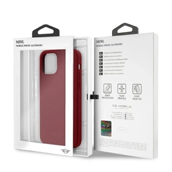Etui Mini Morris Silicone Tone On Tone na iPhone 12 / iPhone 12 Pro - czerwone