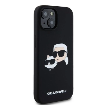 Etui Karl Lagerfeld Silicone Karl&Choupette MagSafe na iPhone 15 / 14 / 13 - czarne