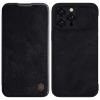 Nillkin Qin Leather Pro Case etui iPhone 14 Pro osłona na aparat kabura pokrowiec obudowa z klapką czarny