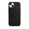 iCarer Oil Wax Premium Leather Case skórzane etui iPhone 14 magnetyczne z MagSafe czarny (WMI14220701-BK)