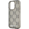 Etui Karl Lagerfeld IML Mono KL Pattern & Cord na iPhone 15 Pro - czarne