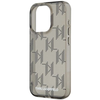 Etui Karl Lagerfeld IML Mono KL Pattern & Cord na iPhone 15 Pro Max - czarne