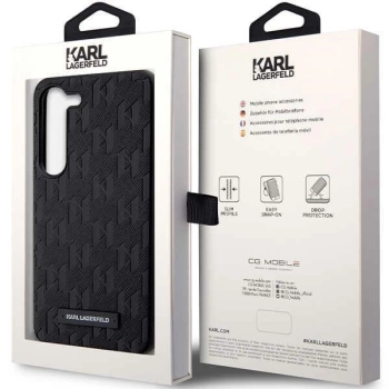Etui Karl Lagerfeld Saffiano Mono Metal Logo na Samsung Galaxy S24 - czarne
