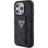 Etui Guess Grip Stand 4G Triangle Strass na iPhone 15 Pro Max - czarne