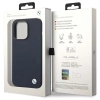 Etui BMW Silicone Metal Logo MagSafe na iPhone 14 Pro - granatowe