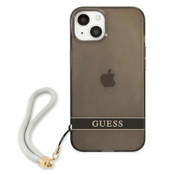 Etui Guess Translucent Strap na iPhone 13 - czarne