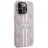 Etui Guess 4G Printed Stripes MagSafe na iPhone 14 Pro - różowe