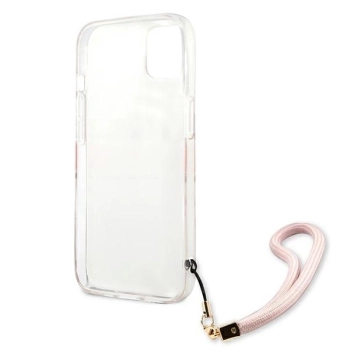 Etui Guess Marble Strap Collection na iPhone 13 mini - różowe