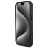 Etui Ferrari Perforated Waves Metal Logo na iPhone 15 Pro Max - czarne