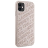 Etui Karl Lagerfeld Quilted K Pattern na iPhone 11 / Xr - różowe