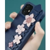 Kingxbar Sweet Series żelowe etui ozdobione oryginalnymi Kryształami Swarovskiego z podstawką iPhone 12 mini czarny