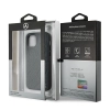 Etui Mercedes Bow Line na iPhone 12 mini - granatowe