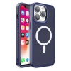 Magnetyczne etui z MagSafe Color Matte Case do iPhone 14 Pro Max - niebieskie