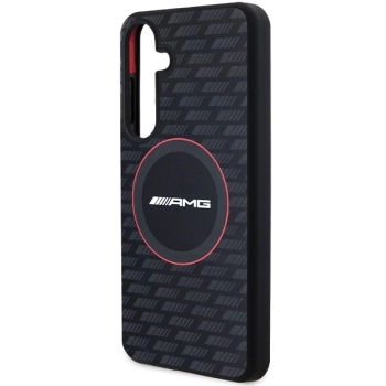 Etui AMG Silicone Carbon Pattern MagSafe na Samsung Galaxy S24 - czarne