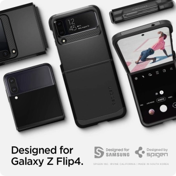 Etui Spigen Tough Armor na Samsung Galaxy Z Flip 4 - czarne
