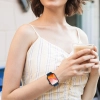 Kingxbar Crystal Fabric Band pasek bransoletka do Watch 6 / SE / 5 / 4 / 3 / 2 (40mm / 38mm) silikonowy pasek kryształowa opaska niebieski