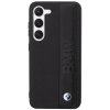 Etui BMW Leather Textured & Stripe na Samsung Galaxy S23+ - czarne