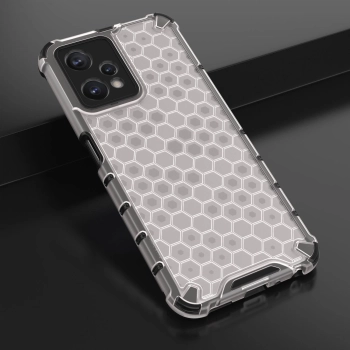 Honeycomb etui pancerny pokrowiec z żelową ramką Realme 9 Pro przezroczysty