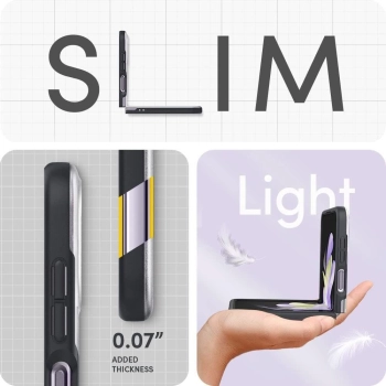 Etui Spigen Cyrill Color Brick na Samsung Galaxy Z Flip 4 - matowo-szare