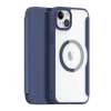 Etui magnetyczne z klapką Dux Ducis Skin X Pro z MagSafe do iPhone 15 - niebieski