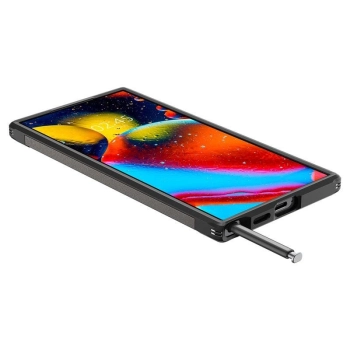 Etui Spigen Tough Armor na Samsung Galaxy S24 Ultra - metaliczny szary