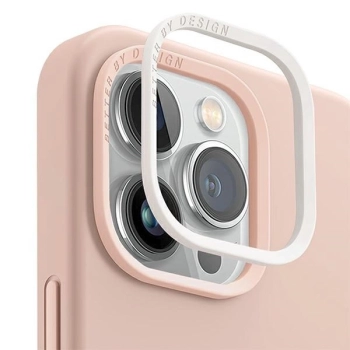 Etui Uniq Lino na iPhone 14 Pro Max - różowe