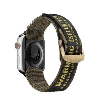 Dux Ducis Strap (Outdoor Version) pasek Apple Watch Ultra, SE, 9, 8, 7, 6, 5, 4, 3, 2, 1 (49, 45, 44, 42 mm) nylonowa opaska bransoleta żółta