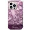 Etui Guess Porcelain Collection na iPhone 14 Pro - fuksjowe