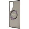 Etui Guess IML Flowers Wreath MagSafe na Samsung Galaxy S24 Ultra - czarne