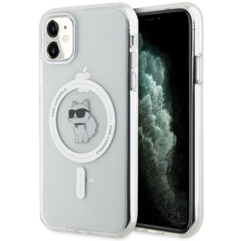 Etui Karl Lagerfeld IML Choupette MagSafe na iPhone 11 / Xr - przezroczyste
