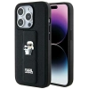 Etui Karl Lagerfeld Gripstand Saffiano Karl&Choupette Pins na iPhone 14 Pro - czarne