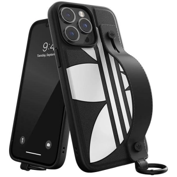 Etui Adidas OR Hand Strap Case na iPhone 14 Pro Max - czarno-białe
