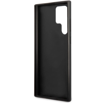 Etui Guess 4G Metal Gold Logo na Samsung Galaxy S24 Ultra - czarne