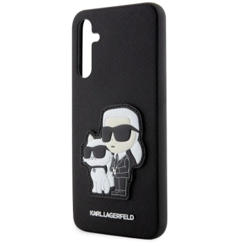 Etui Karl Lagerfeld Saffiano Karl&Choupette na Samsung Galaxy A54 5G - czarne