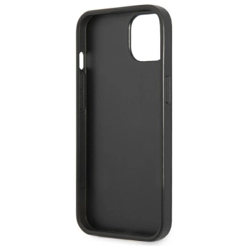 Etui Guess Saffiano Triangle Logo na iPhone 14 Plus - czarne