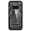Etui Spigen Ultra Hybrid na Nothing Phone 2A - ciemnoszare (wzór Zero One)