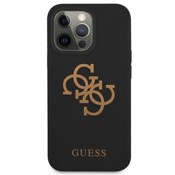 Etui Guess Silicone 4G Logo na iPhone 13 Pro / iPhone 13 - czarne