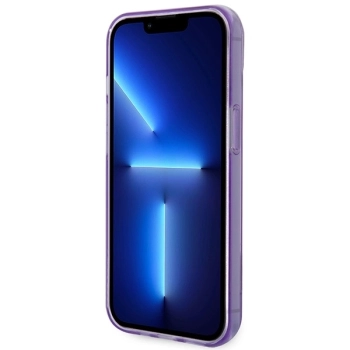 Etui Guess Translucent na iPhone 14 Plus - fioletowe